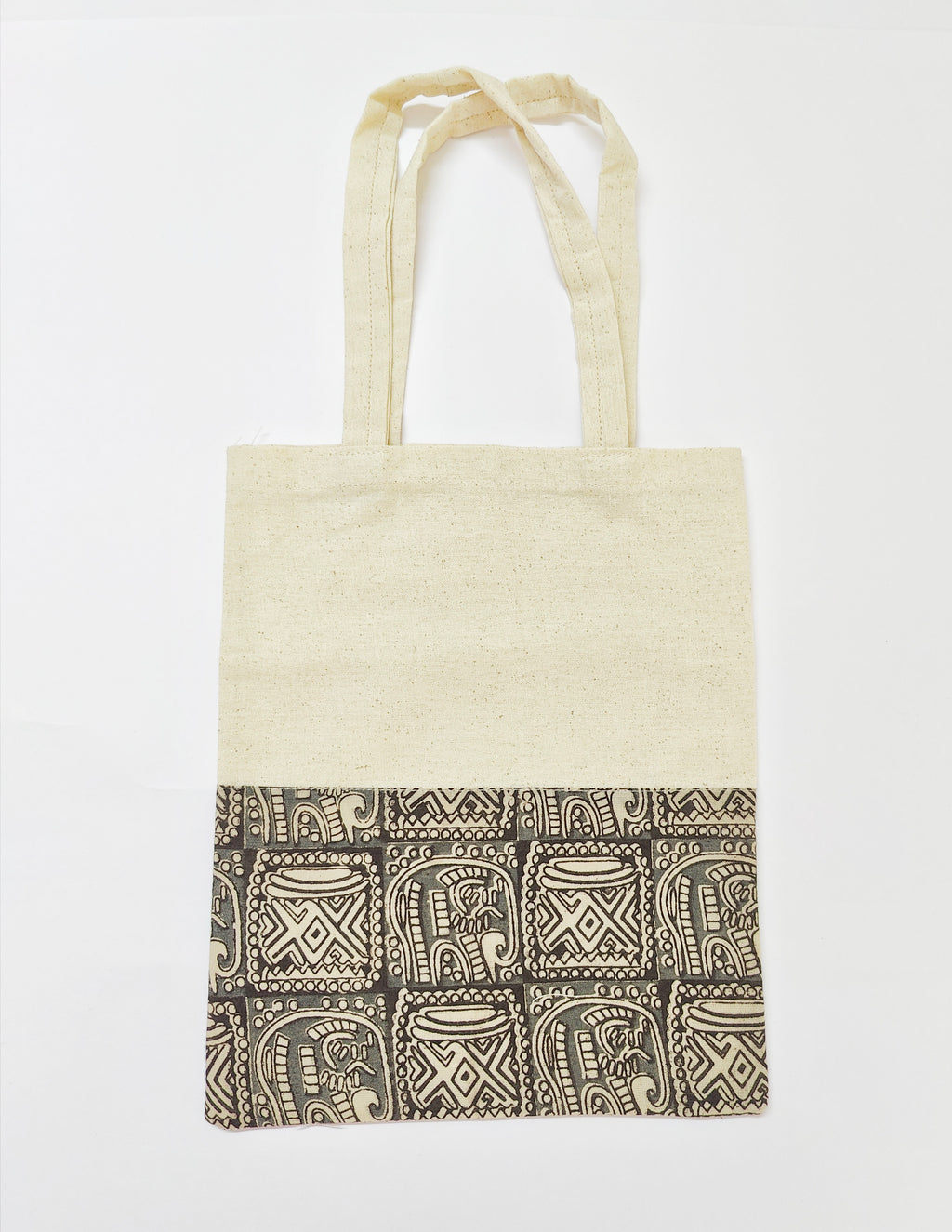 Kalamkari and Khadi Cotton bag - Set of 4 - Grey
