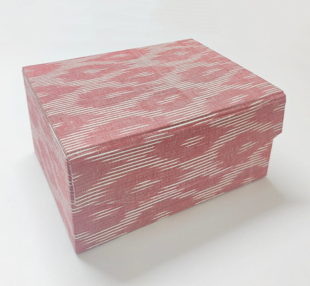 Double Level Jewellery Organizer - Pink Ikkat