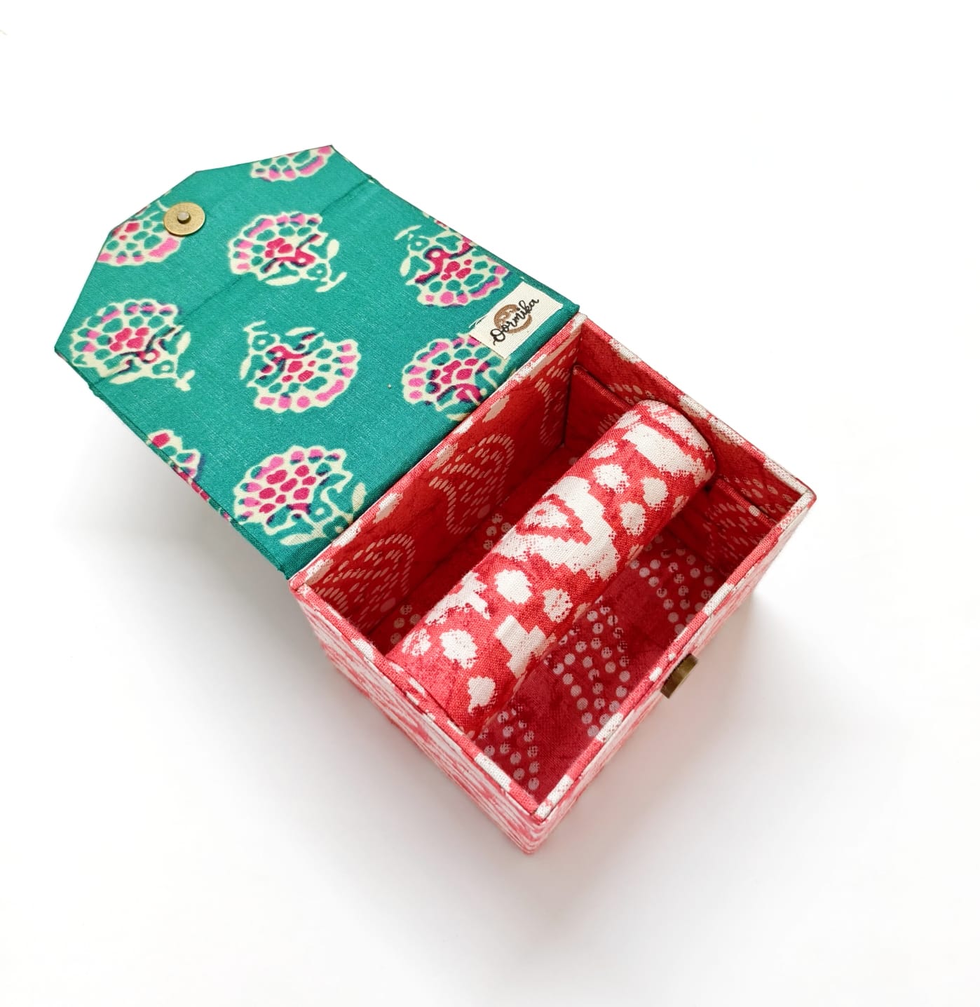 Bangle box- Small - Red &amp; Green