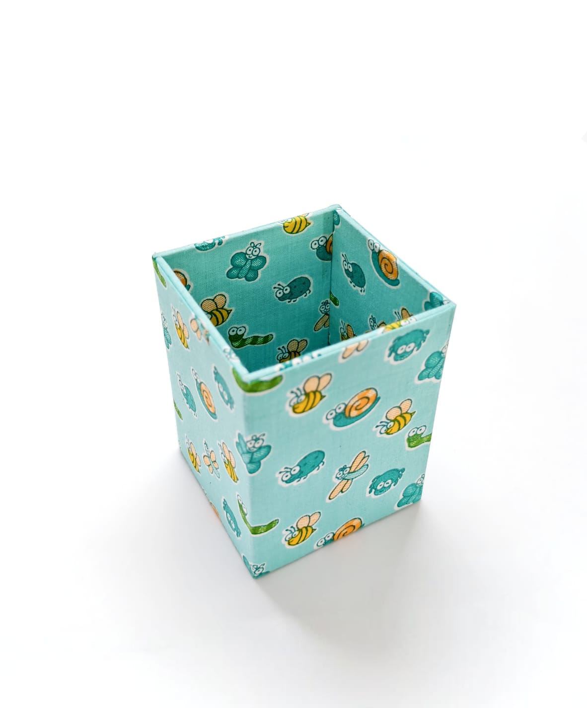 Small Pen Stand - Green Bugs and Butterflies