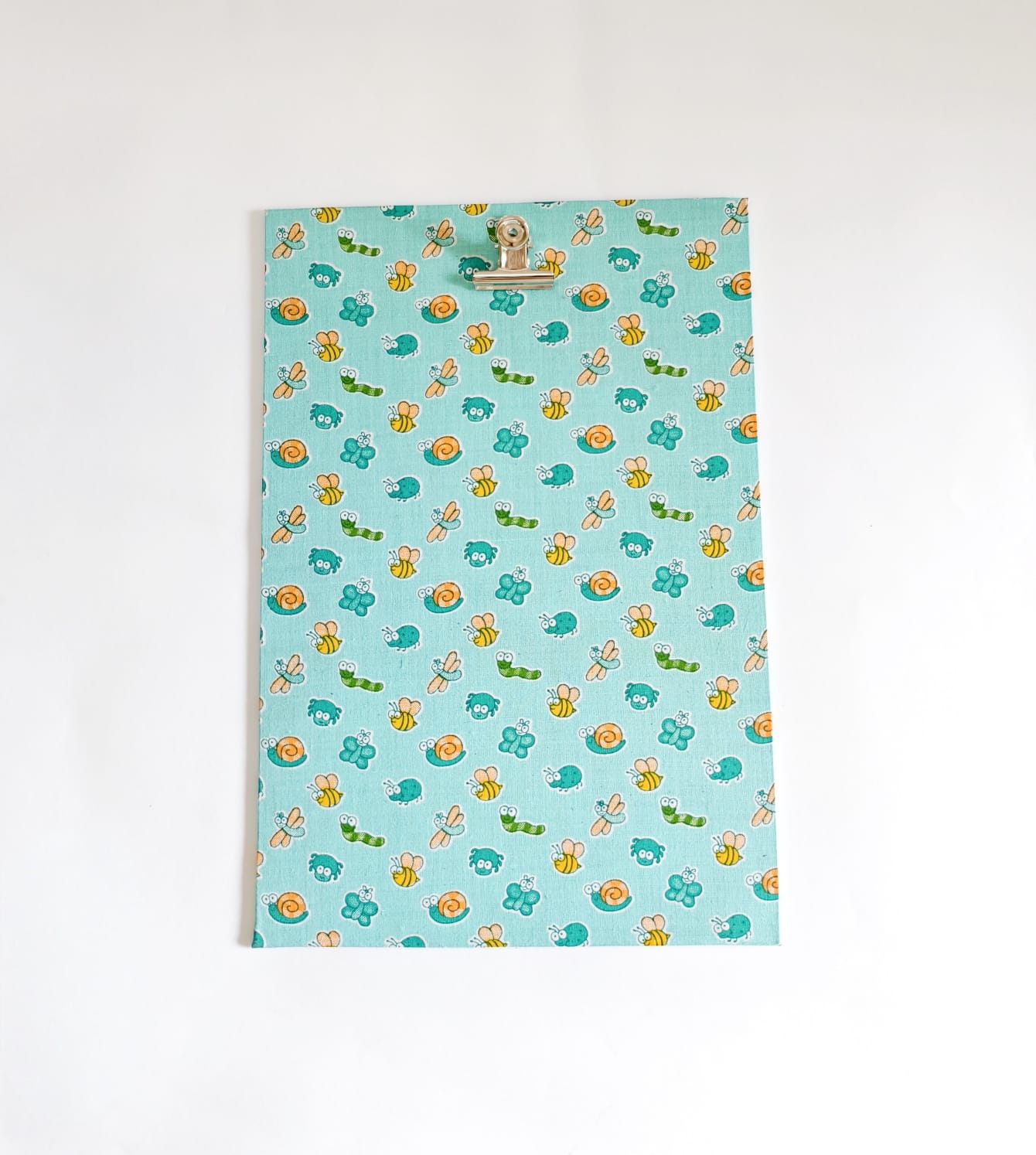 Clips pad - A4 size - Green Bugs &amp; Butterflies