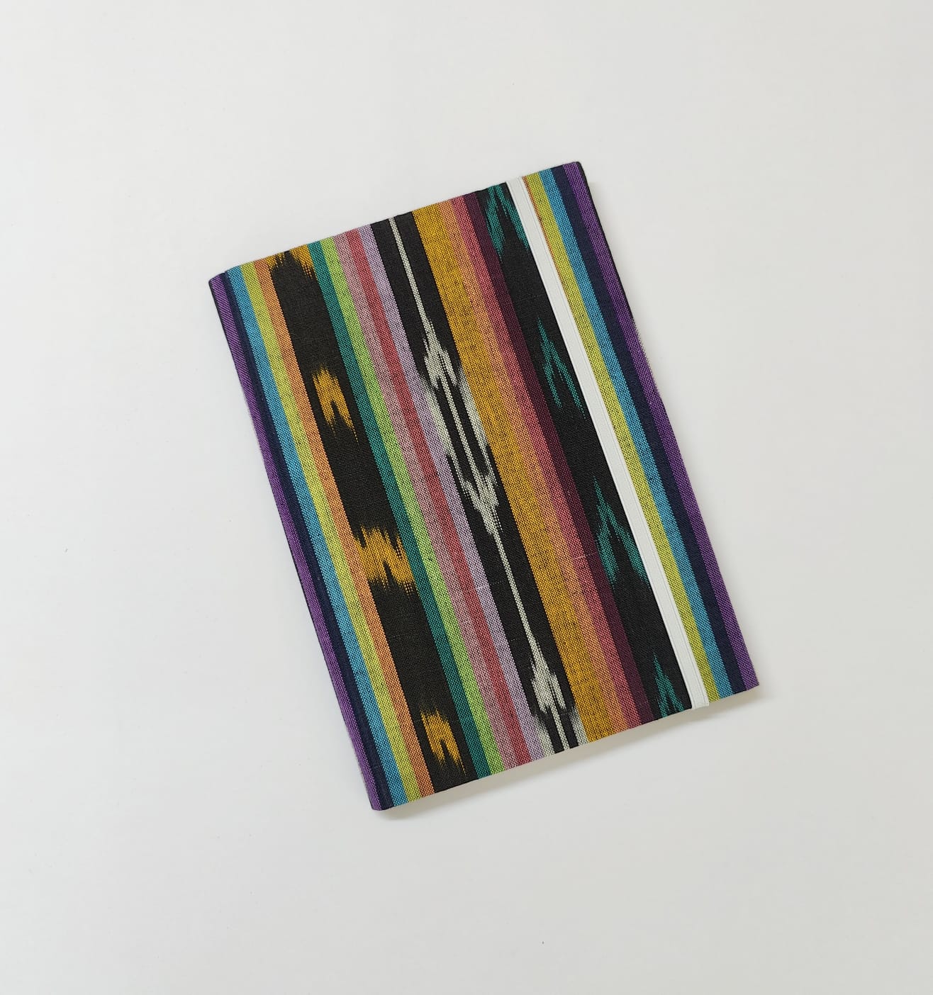 Reusable Notepad Cover - A5 size with notepad - Black Ikkat